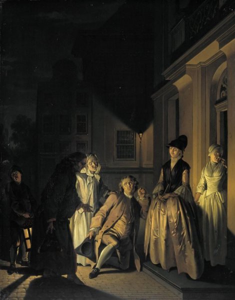 Jacobus Buys, Scene from the Play 'Lubbert Lubbertse of de geadelde boer' by M. van Breda