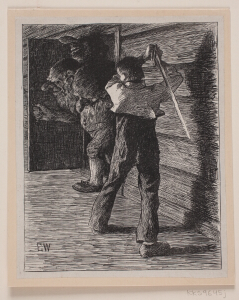 F. Hendriksen, Illustration til "Soria Moria slot"