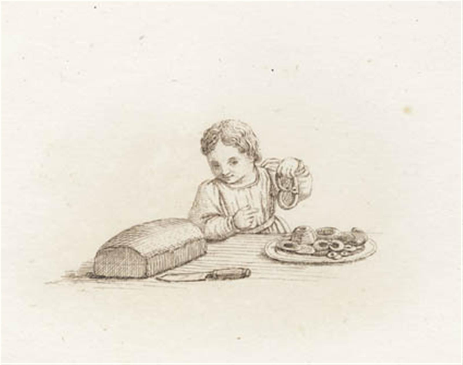 Martinus Rørbye, Illustration til "Halvhundrede Fabler for Børn" af Hey