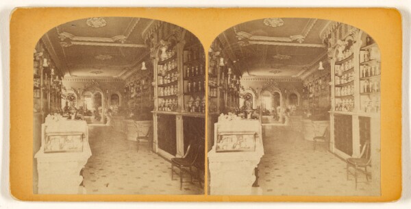Unknown, [Interior of an apothecary, Boston?]
