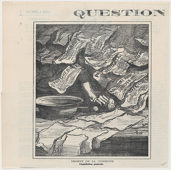 Honoré Daumier, Decree of the commune: General liquidation, from "Rent issues"