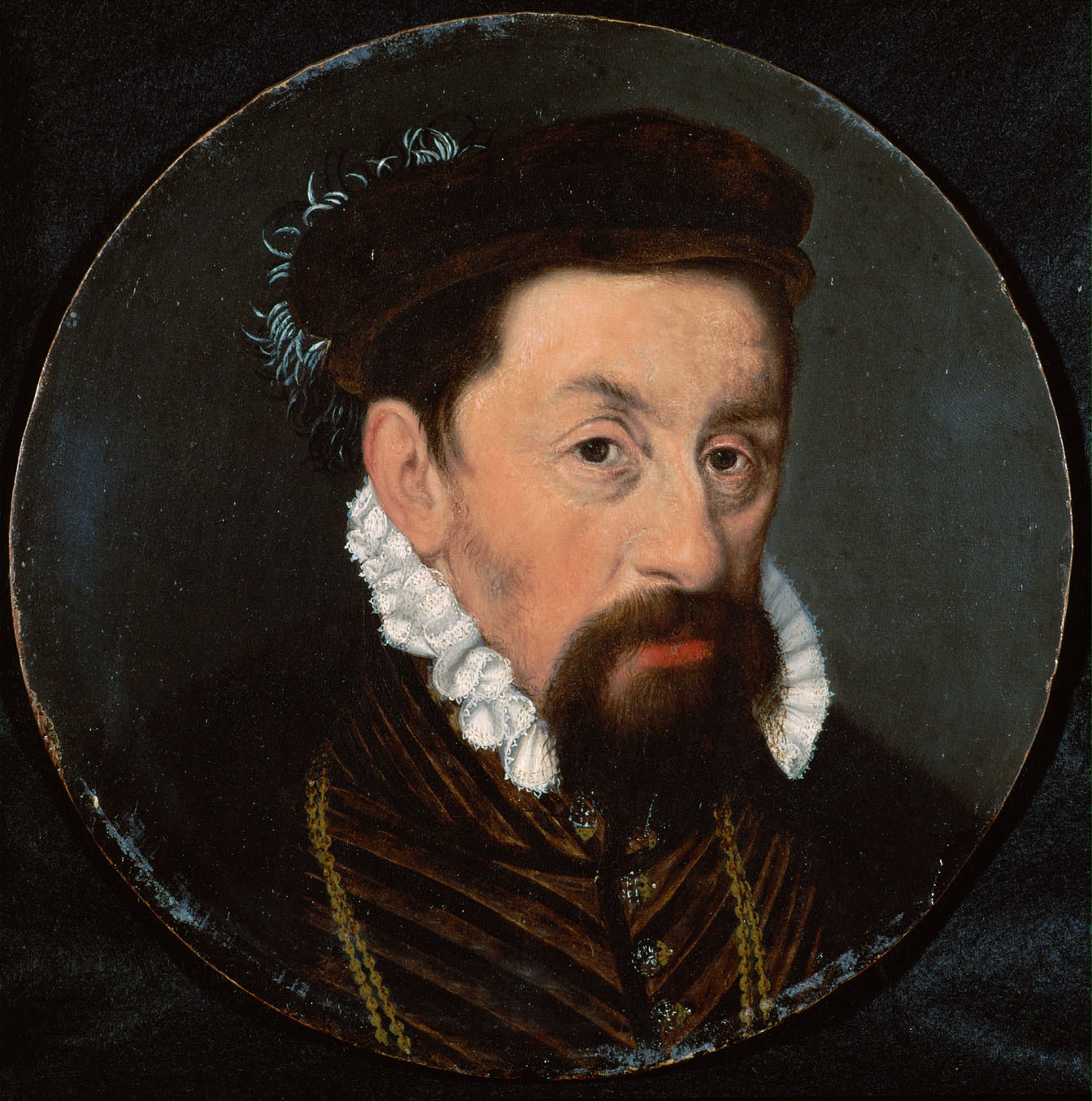 Nicolas Neufchatel, Kaiser Maximilian II. (1527-1576) als etwa Vierzigjähriger, Brustbild