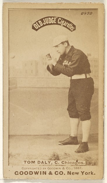Goodwin & Company, Tom Daly, Catcher, Chicago, from the Old Judge series (N172) for Old Judge Cigarettes