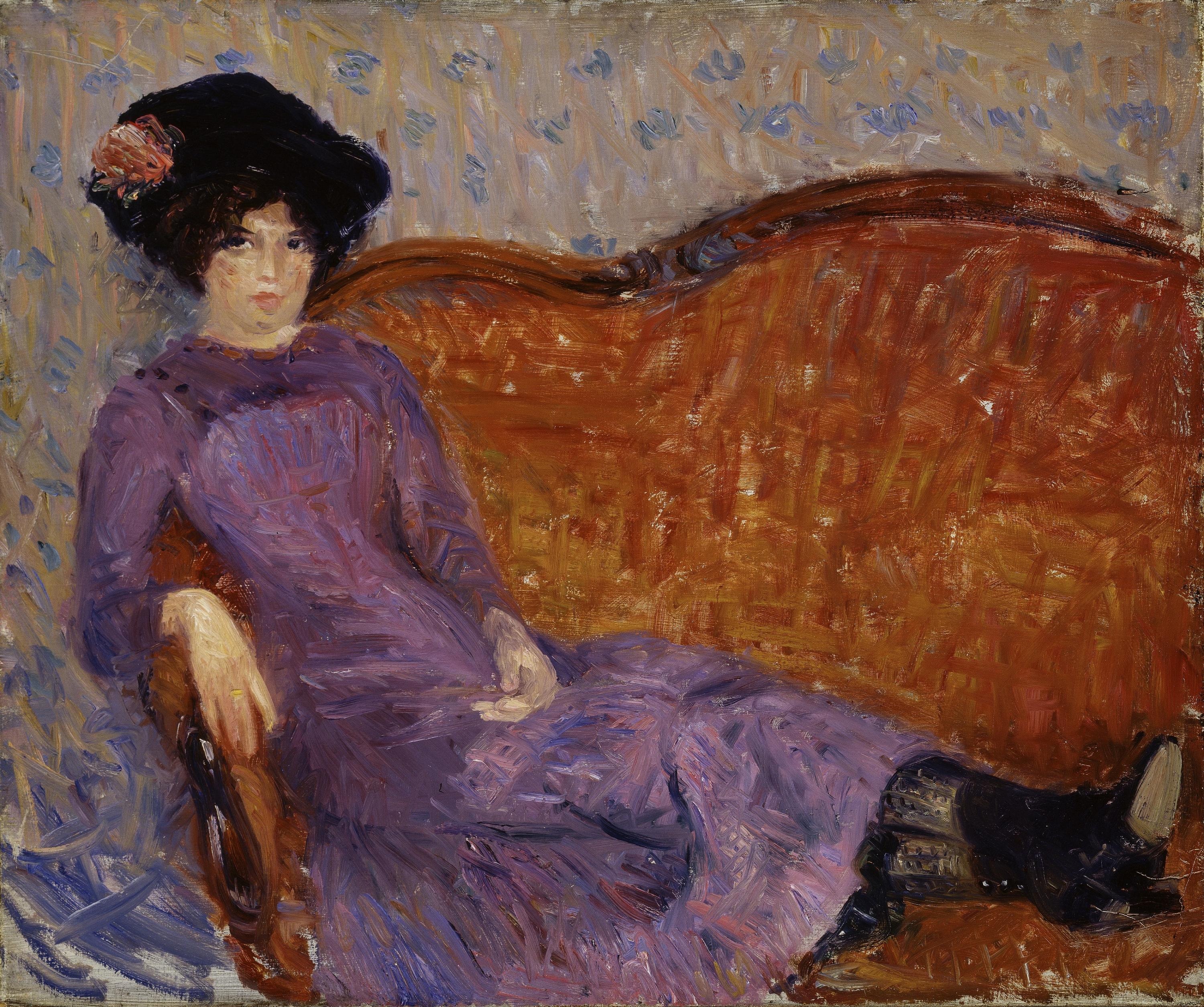 William Glackens, The Purple Dress