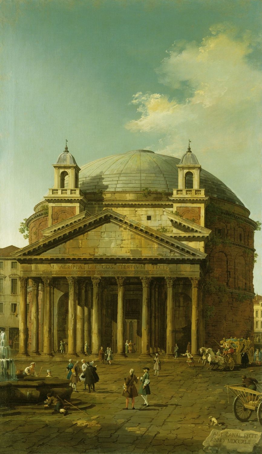 Canaletto, Rome: The Pantheon