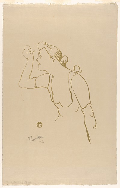 Henri de Toulouse-Lautrec, Paula Brébion (from Le Café Concert)