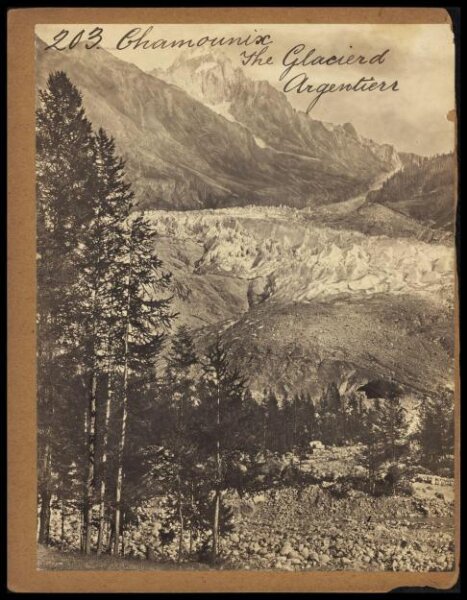 Francis Frith, Chamonix.  The Glacier d'Argentierr