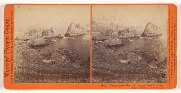 Carleton Watkins, Fisherman's Bay and Sugar Loaf Islands, Farallone [sic] Islands, Pacific Ocean.
