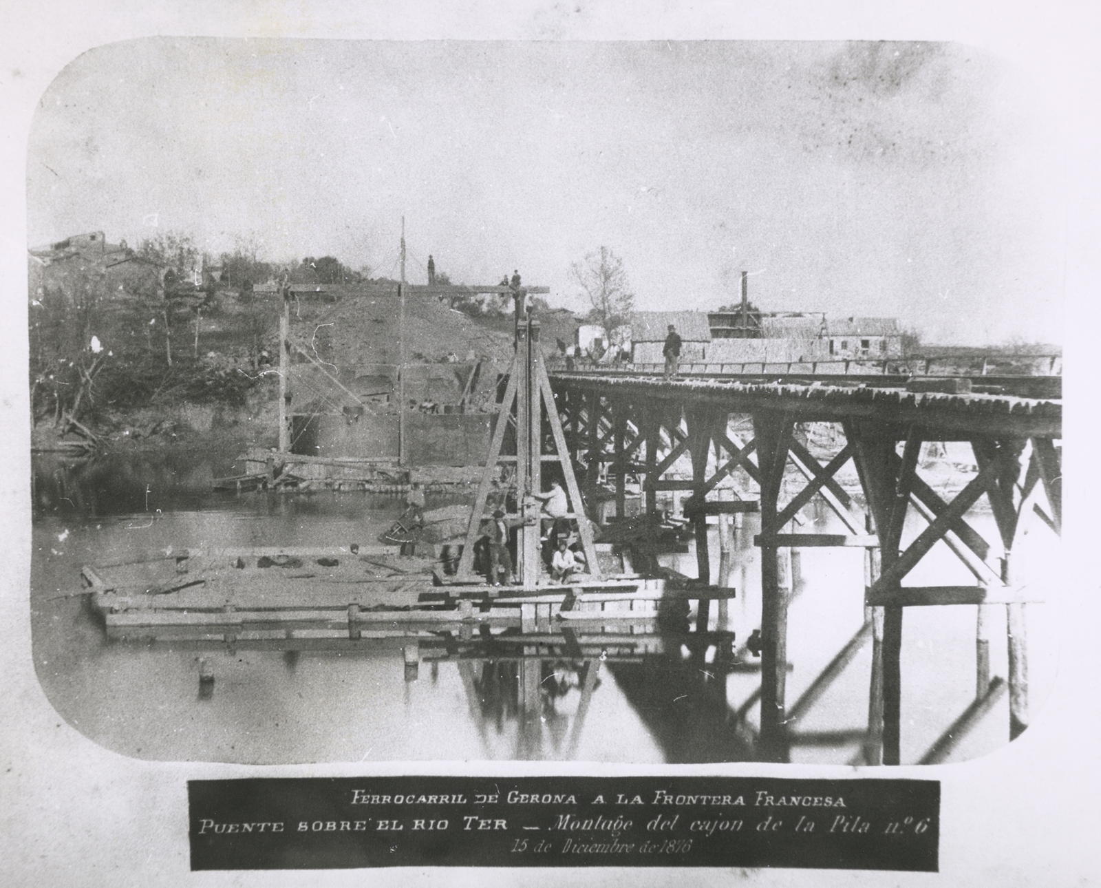 Desconegut, Bridge over the Ter- Montage river of the Pila cajon No 6