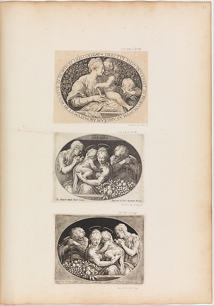 Johann Sadeler I, Mary with the Child and Joseph