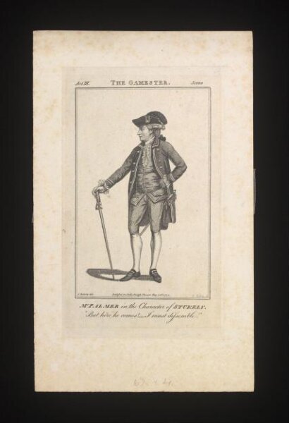 Unknown, John Palmer Junior in the character of Stukely