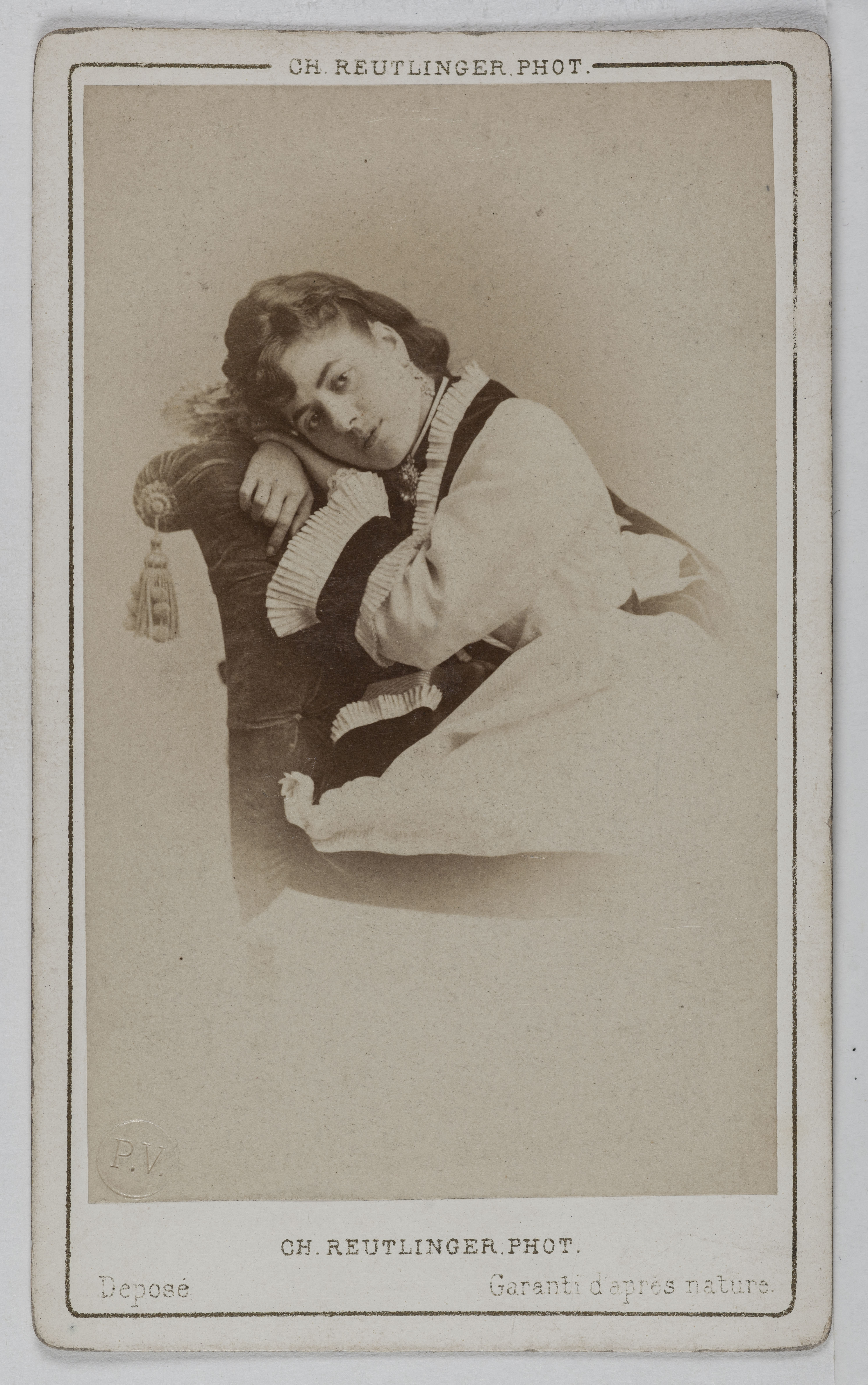 Charles Reutlinger, Portrait de Delphine de Lissy ou Lizy, (actrice)