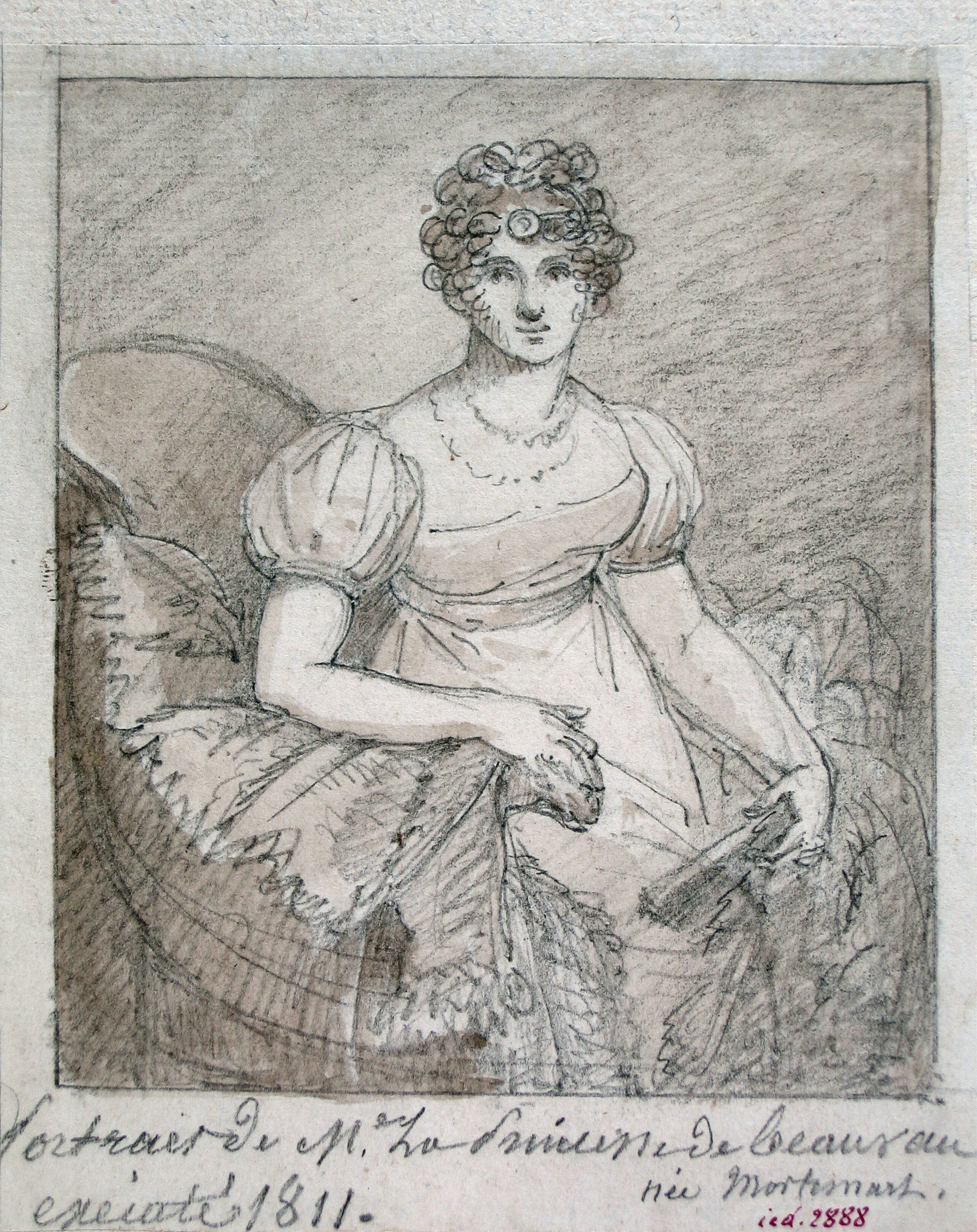Anonyme, Portrait de Madame la Princesse de Beauvau née Mortemart, 1811
