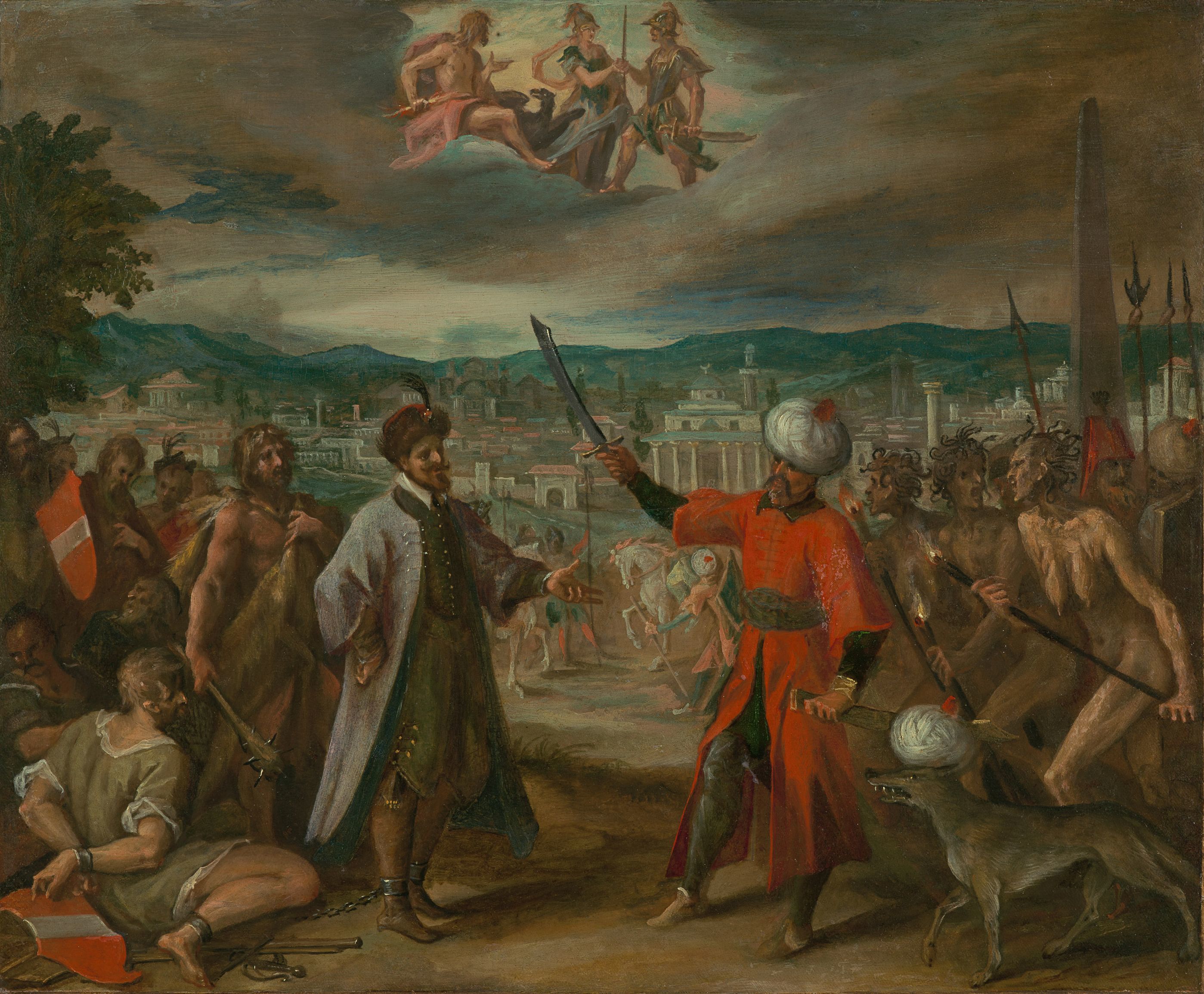 Hans von Aachen, Five Allegories of the Turkish Wars: Declaration of War before Constantine