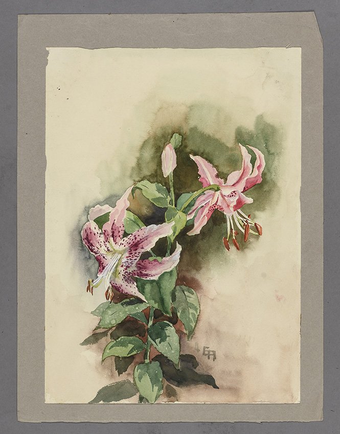 Unknown artist, Unbekannt (E.R.): Lilienblüten, 1992 ?