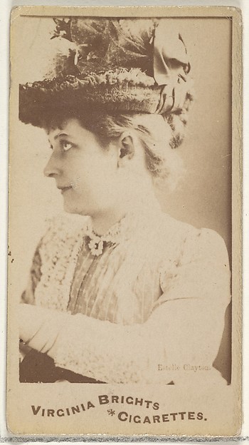 Allen & Ginter, Estelle Clayton, from the Actors and Actresses series (N45, Type 1) for Virginia Brights Cigarettes