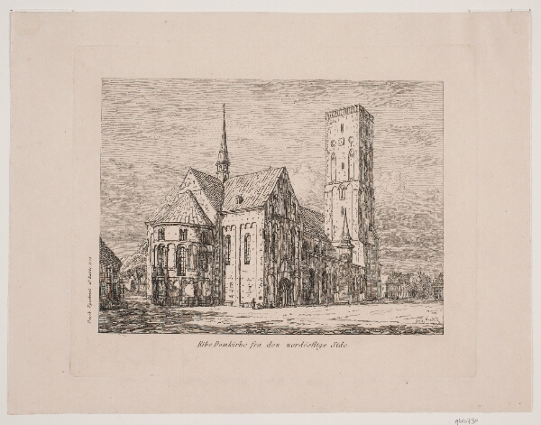 Jørgen Roed, Ribe Domkirke fra den nordøstlige side