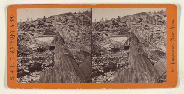 Edward and Henry T. Anthony & Co., View of Snow Sheds - Summits of Sierras. [Pacific R.R.]