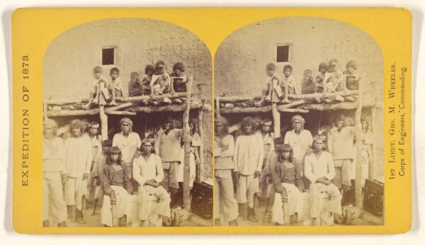 Timothy H. O'Sullivan, Group of Zuni Indian "Braves," at their pueblo, N.M.