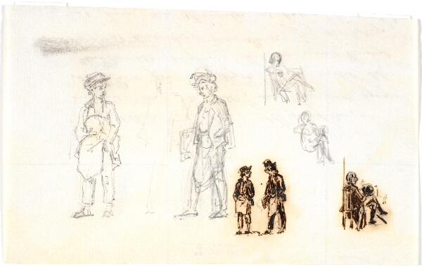 Martinus Rørbye, Forskellige figurstudier (danske)