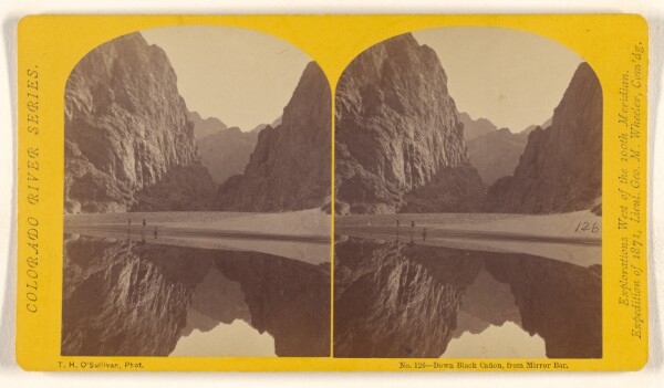 Timothy H. O'Sullivan, Down Black Canon, from Mirror Bar.