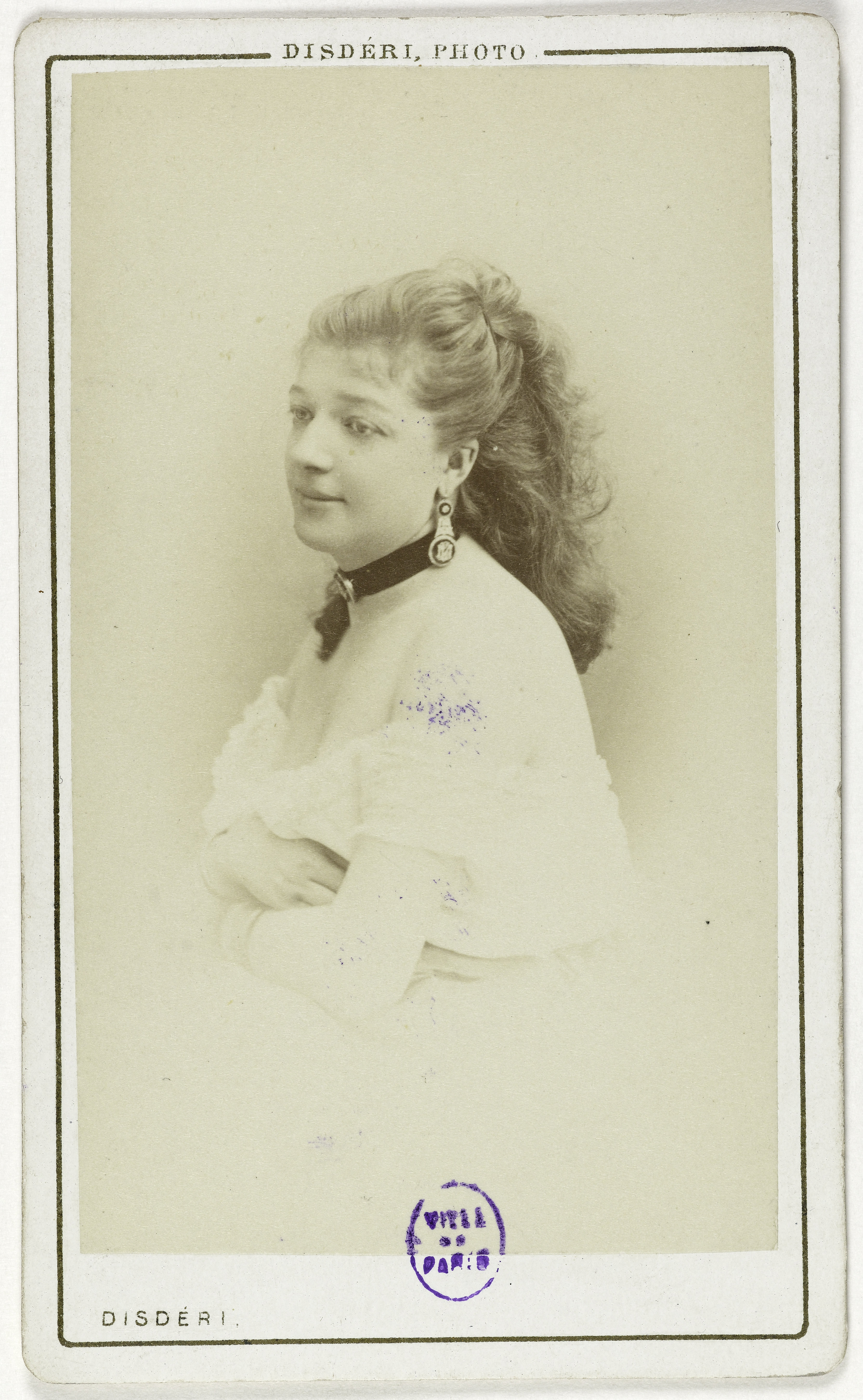 André-Adolphe-Eugène Disdéri, Portrait de Lasseny, (actrice)