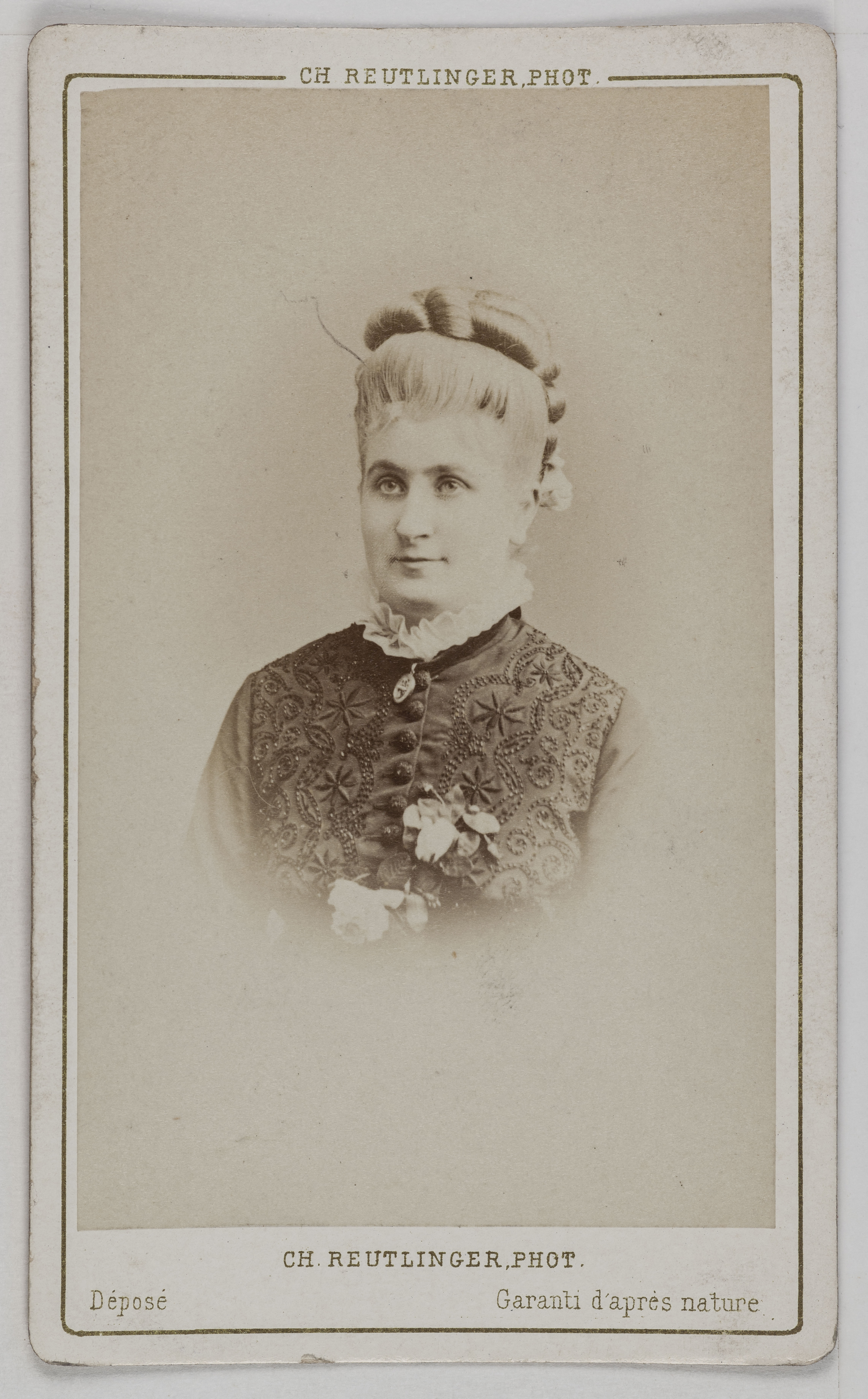 Charles Reutlinger, Portrait de Madame Williams (Julie Félicité Féron, dite). actrice ?