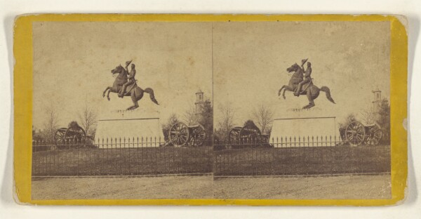 Edward and Henry T. Anthony & Co., Bronze Statue of Jackson in Lafayette Square, (by Clark Mills.) [Washington, D.C.]