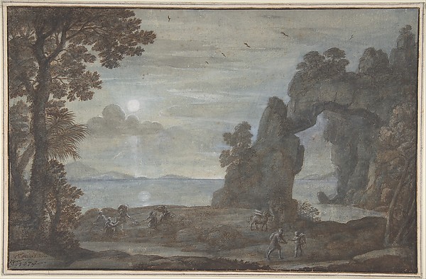 Claude Lorrain (Claude Gellée), Coast View with Perseus and the Origin of Coral