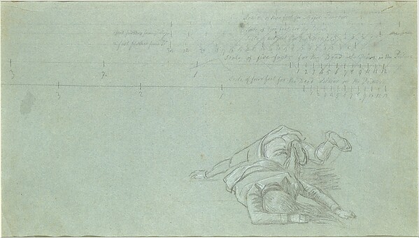John Singleton Copley, Study for "The Death of Major Peirson": Two Dead Figures