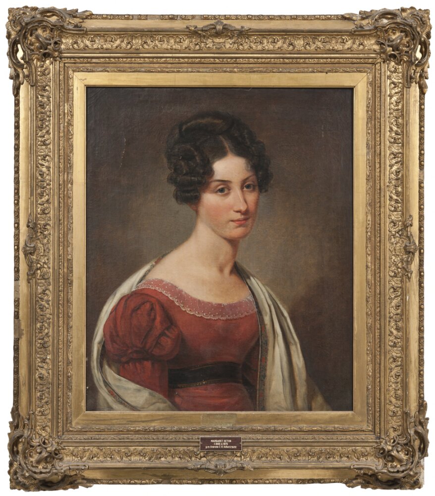 Johan Gustaf Sandberg, Margaret Seton (1805-1870), född i Skottland, verksam i Sverige, g.m. friherre överste Carl Gustaf Adlercreutz, sondotter till Alexander Baron Seton