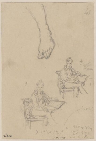 George Chinnery, A seated Western man