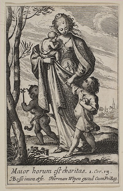 Abraham Bosse, Charity, from "The Virtues" (Les Vertus)