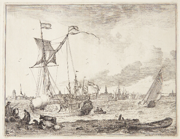 Ludolf Bakhuizen, Kyst med græssende dyr