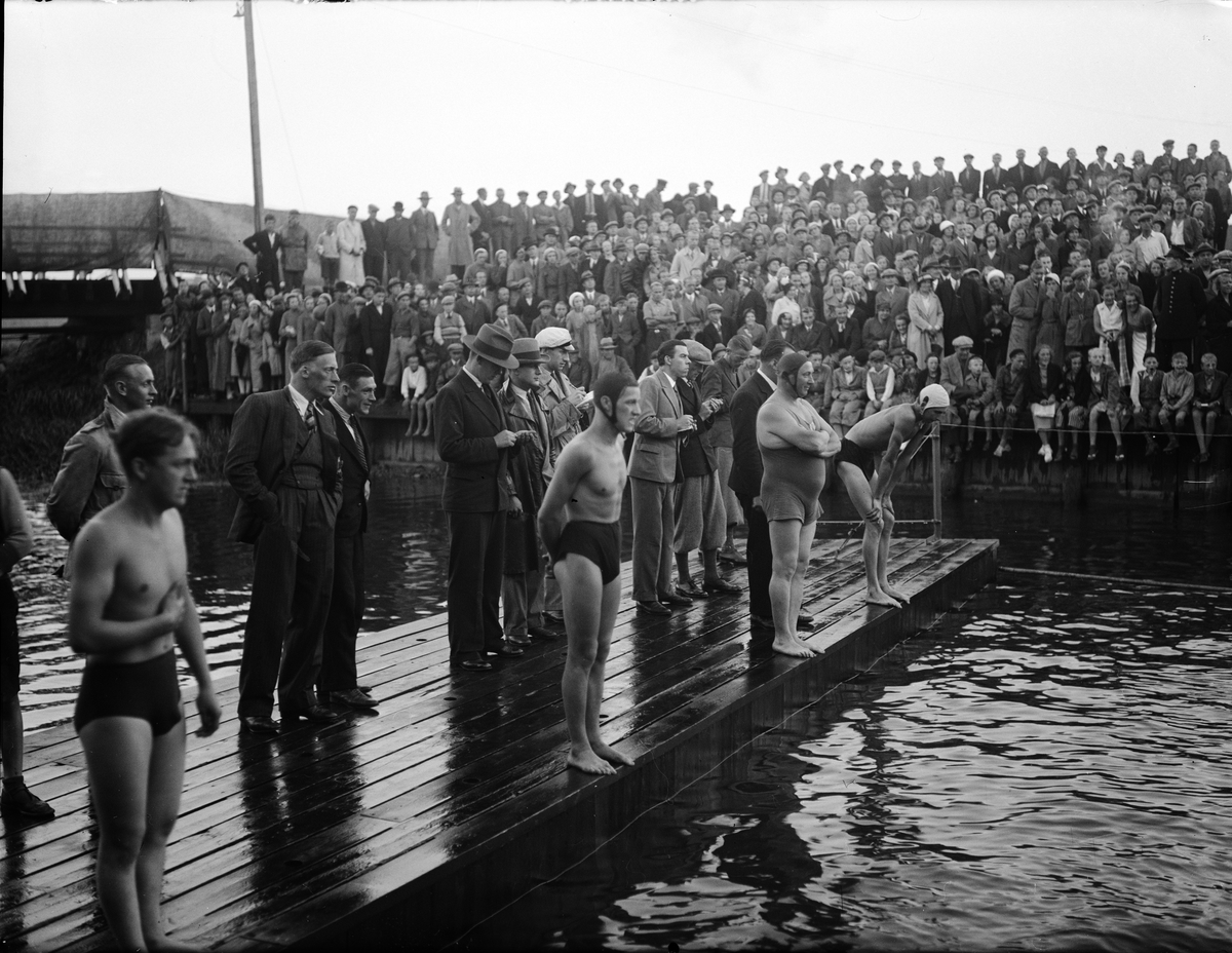 Paul Sandberg, Simtävling, Fyrisbadet, Uppsala 1933