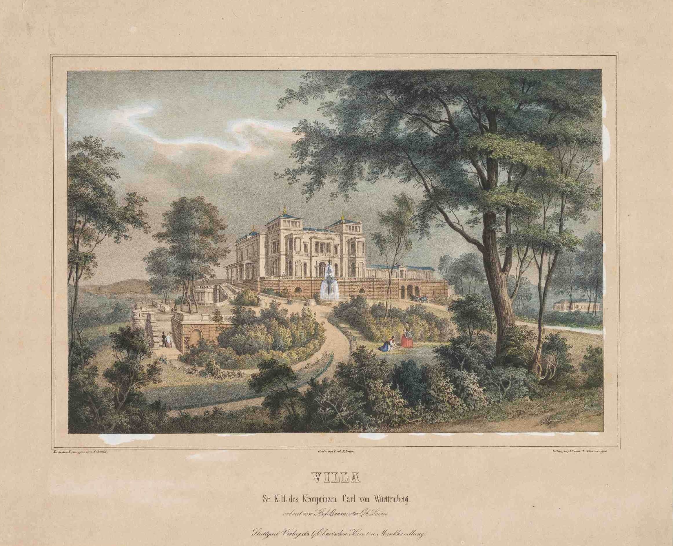 Eberhard Emminger, Villa des Kronprinzen Carl von Württemberg