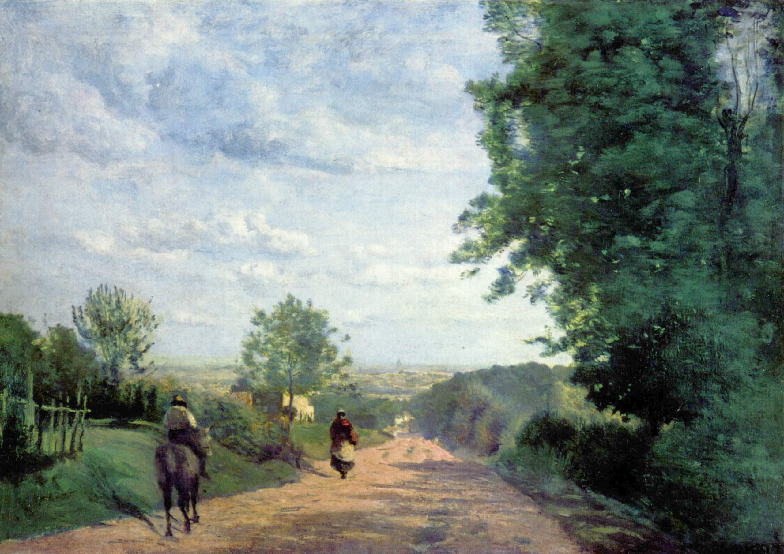 Jean-Baptiste Camille Corot, The road from Sèvres to Paris