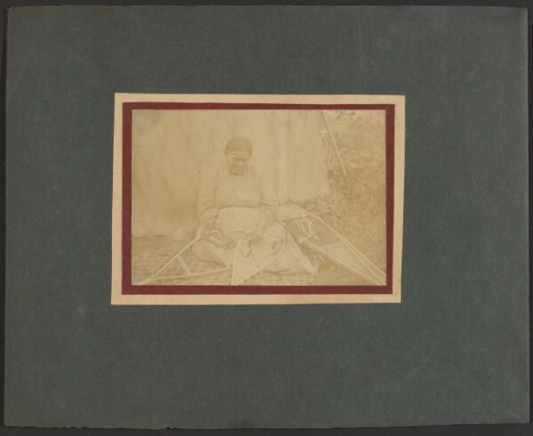 Louis Fleckenstein, [Woman with Snowshoes]