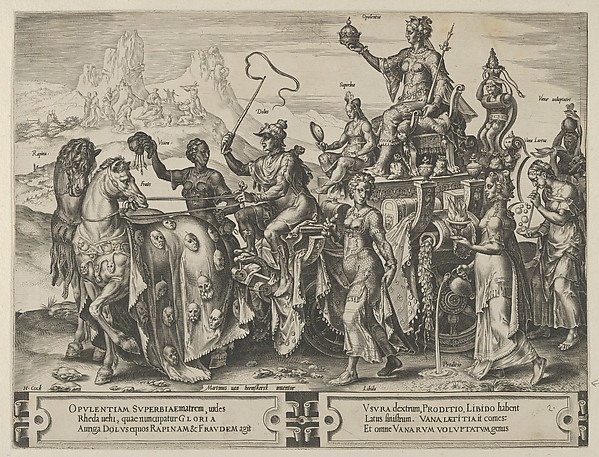 Cornelis Cort, The Triumph of the Riches, from The Cycle of the Vicissitudes of Human Affairs, plate 2