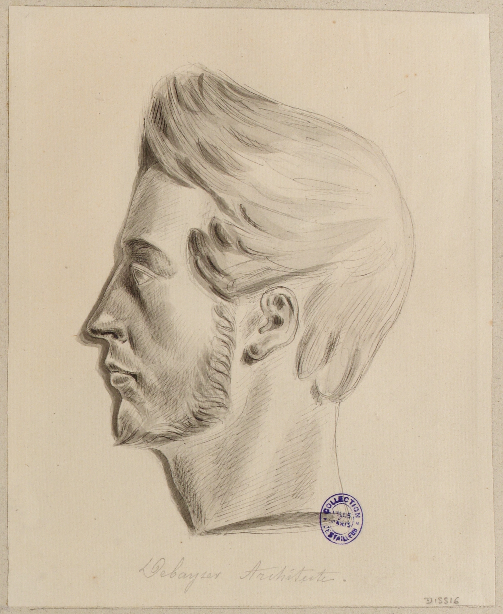 Anonyme, Portrait de l'architecte Debayser