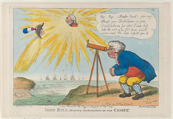 Thomas Rowlandson, John Bull Making Observations on the Comet