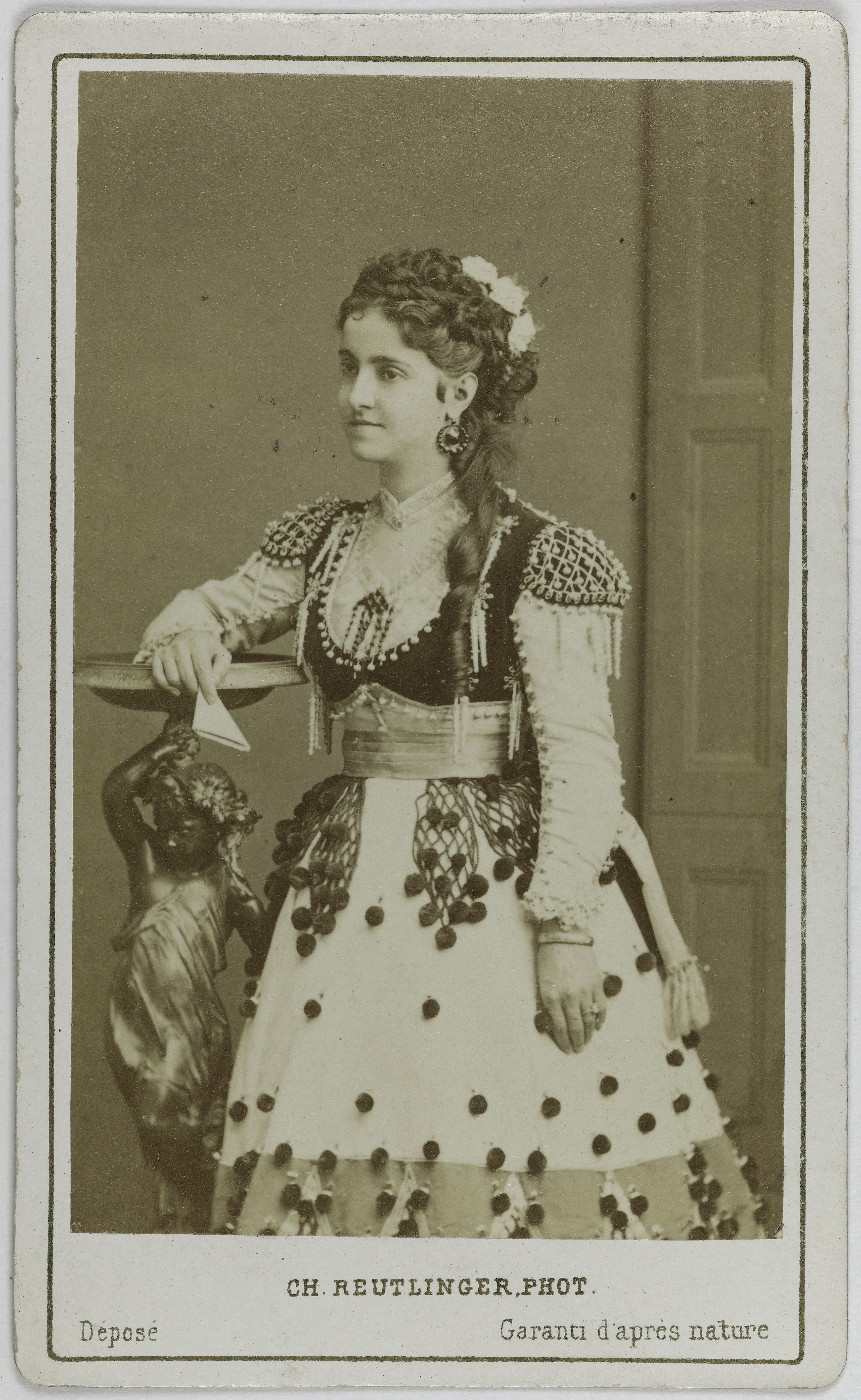 Charles Reutlinger, Portrait de Patti Adelina, (Adela-Juana-Maria, dite), (1843-1919), (chanteuse lyrique)