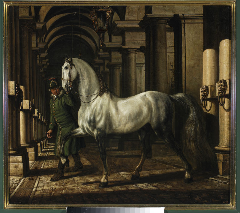 Bernardo Bellotto, Stable boy leading a horse
