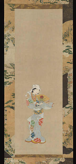 Unidentified, Wakashu (Male Youth) Dancer with a Fan