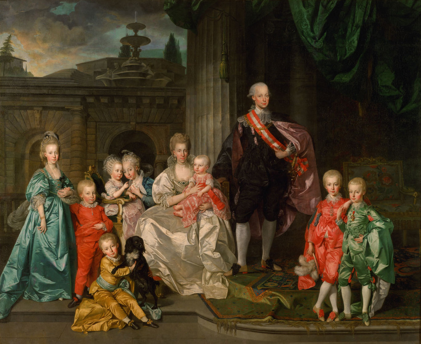 Johann Zoffany, Leopold I, Grand Duke of Tuscany with his wife Maria Luisa and their children