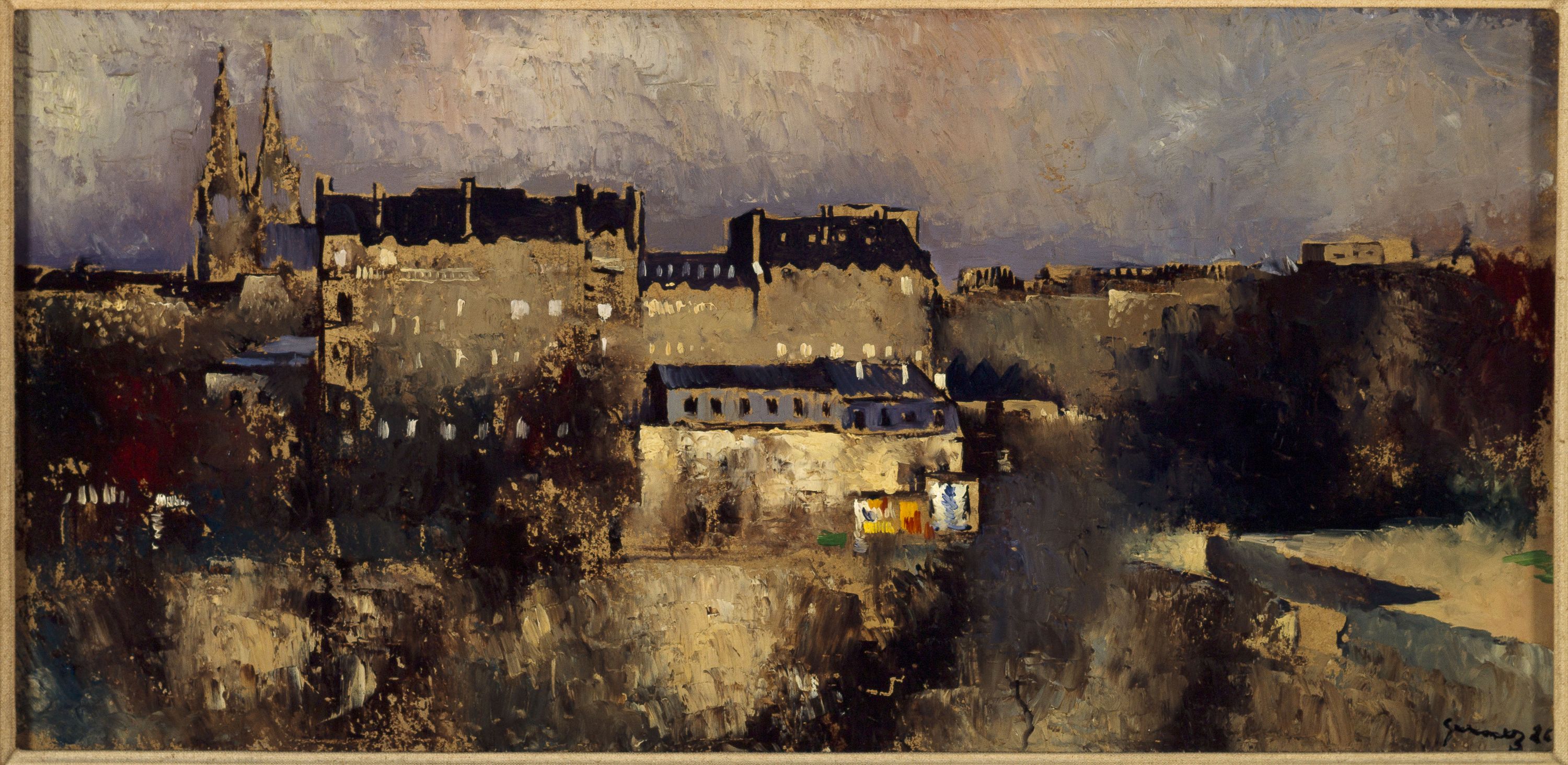 Paul-Elie Gernez, Les façades de la rue de Constantine, sur l'esplanade des Invalides et les clochers de Sainte-Clotilde