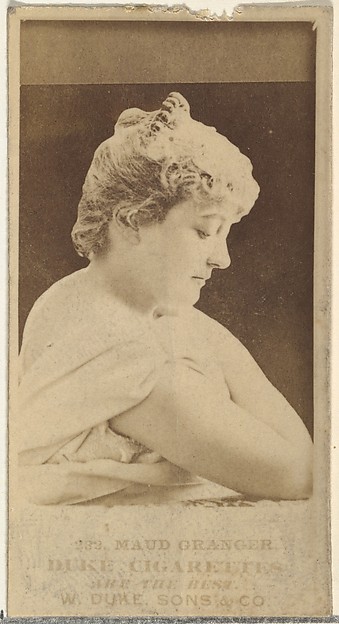 W. Duke, Sons & Co., Card Number 232, Maud Granger, from the Actors and Actresses series (N145-7) issued by Duke Sons & Co. to promote Duke Cigarettes