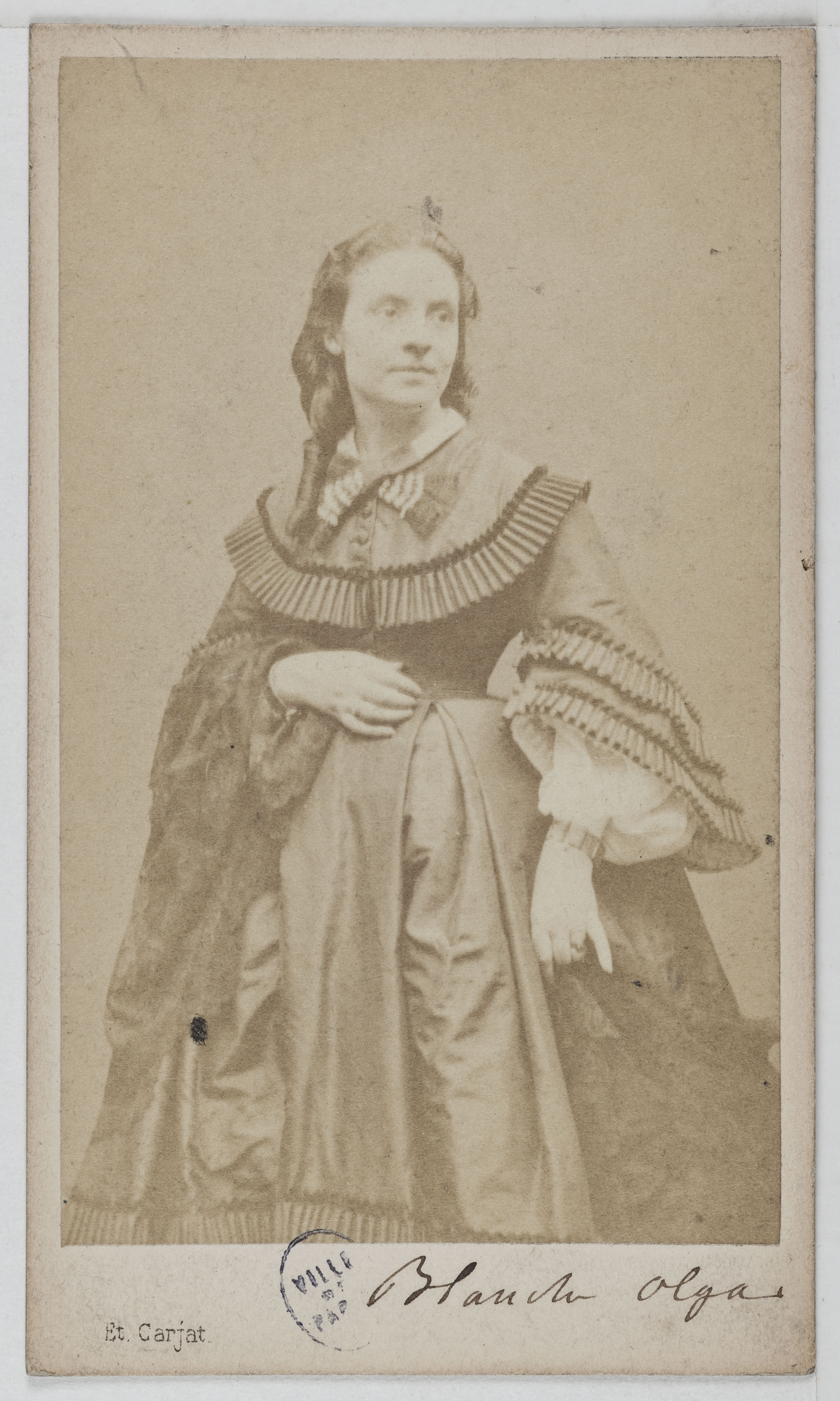 Carjat & Cie, Portrait de Blanche Olga (ou Blanche-Olga ?).