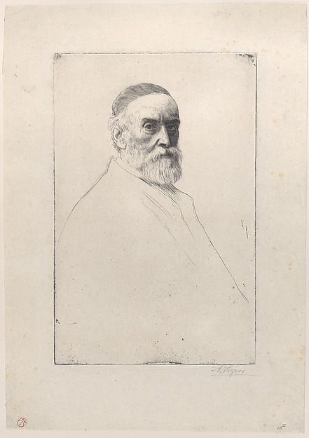 Alphonse Legros, Portrait of George Frederic Watts