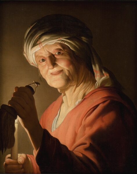 Gerard van Honthorst, En gammel kone
